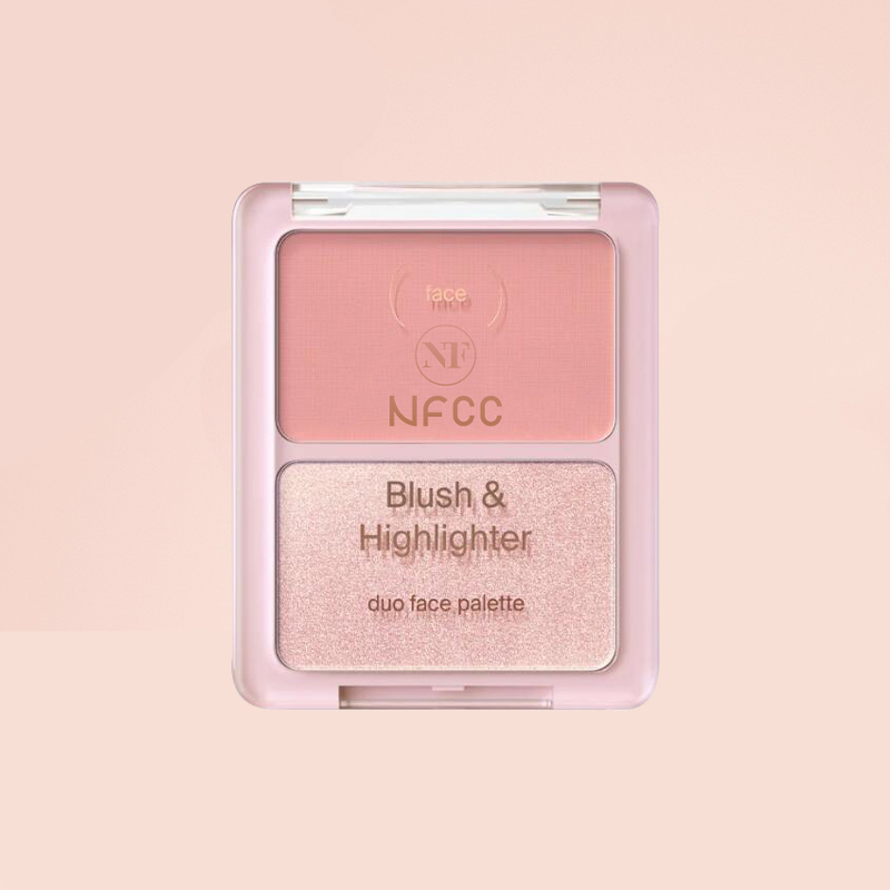 Blush & Highlighter Duo Face Palette Cosmetic