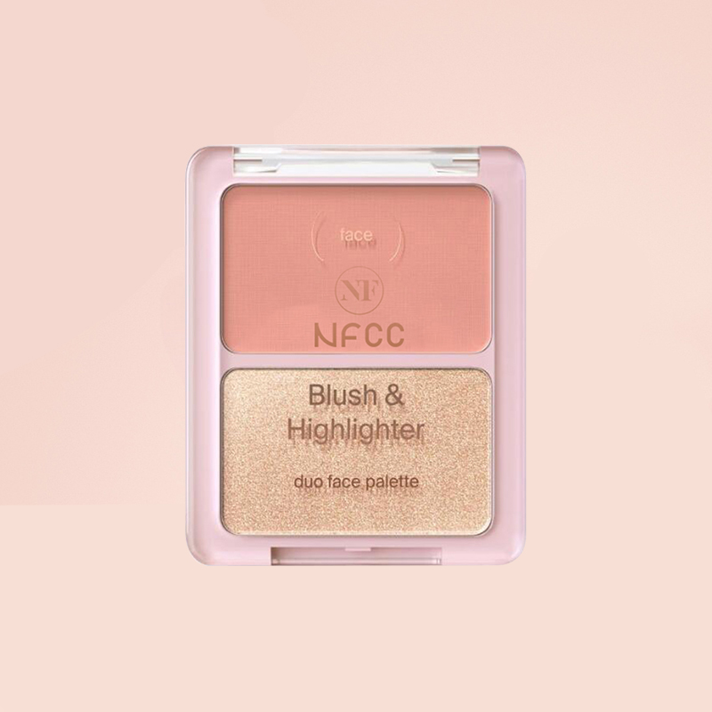 Blush & Highlighter Duo Face Palette Cosmetic